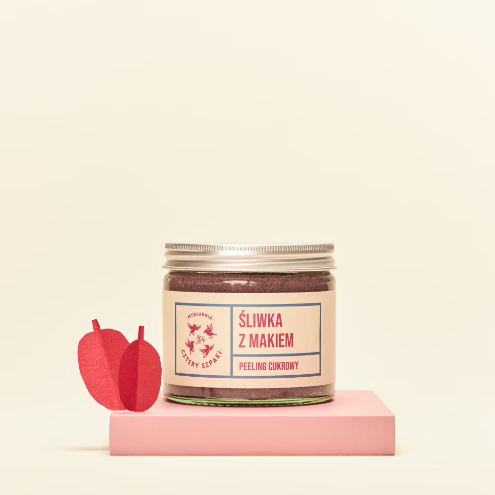 Peeling do ciała Śliwka z Makiem | Cztery Szpaki