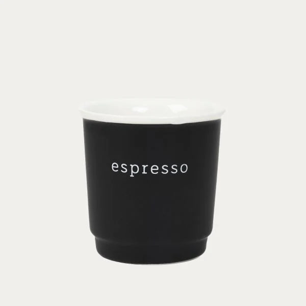 Czarna filiżanka do espresso 100 ml | Homla