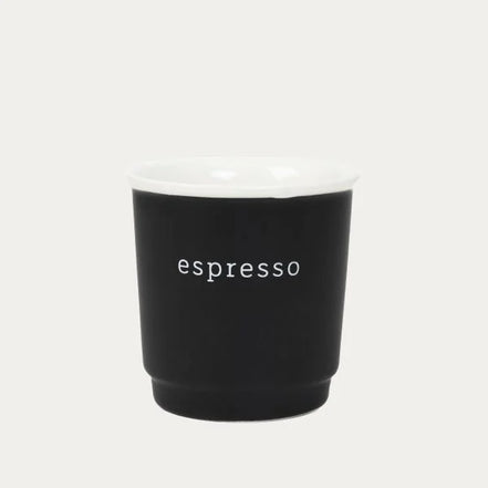 Czarna filiżanka do espresso 100 ml | Homla