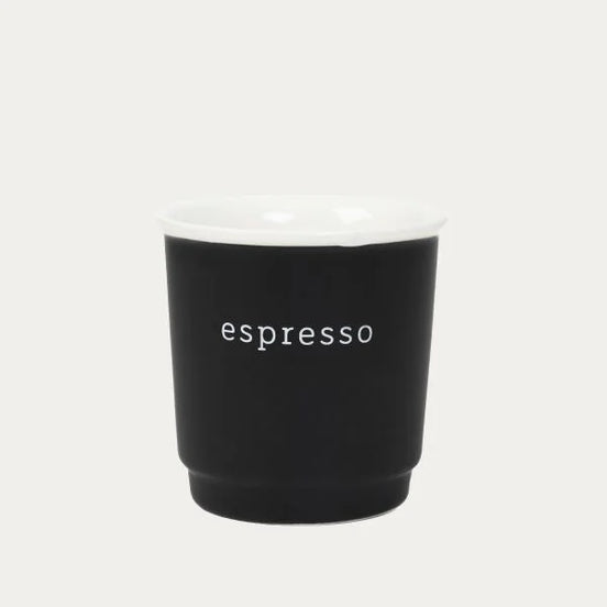 Czarna filiżanka do espresso 100 ml | Homla