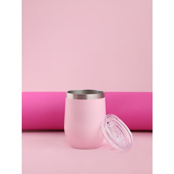 Kubek termiczny różowy 360 ml | Homla