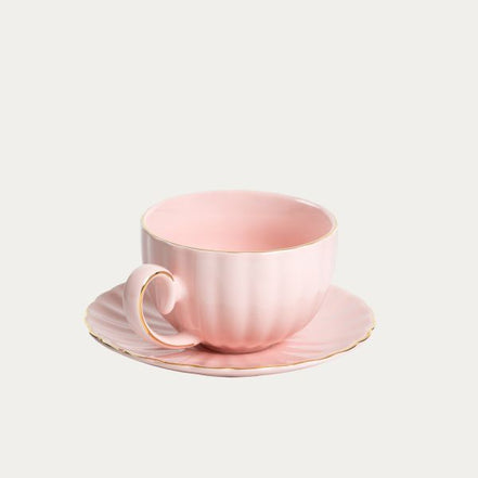 Porcelanowa filiżanka ze spodkiem 250 ml | HOMLA
