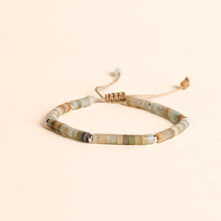 Bransoletka Heishi Line | Amazonit | Witalność | Giftness