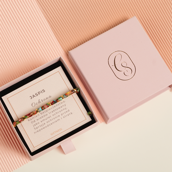 Bransoletka Column Line | Jaspis kolorowy| | Ochrona | Giftness