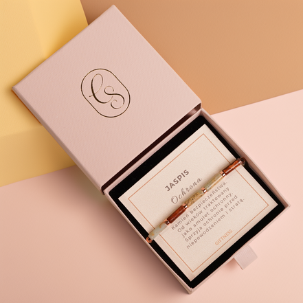 Bransoletka Column Line | Jaspis| Ochrona | Giftness