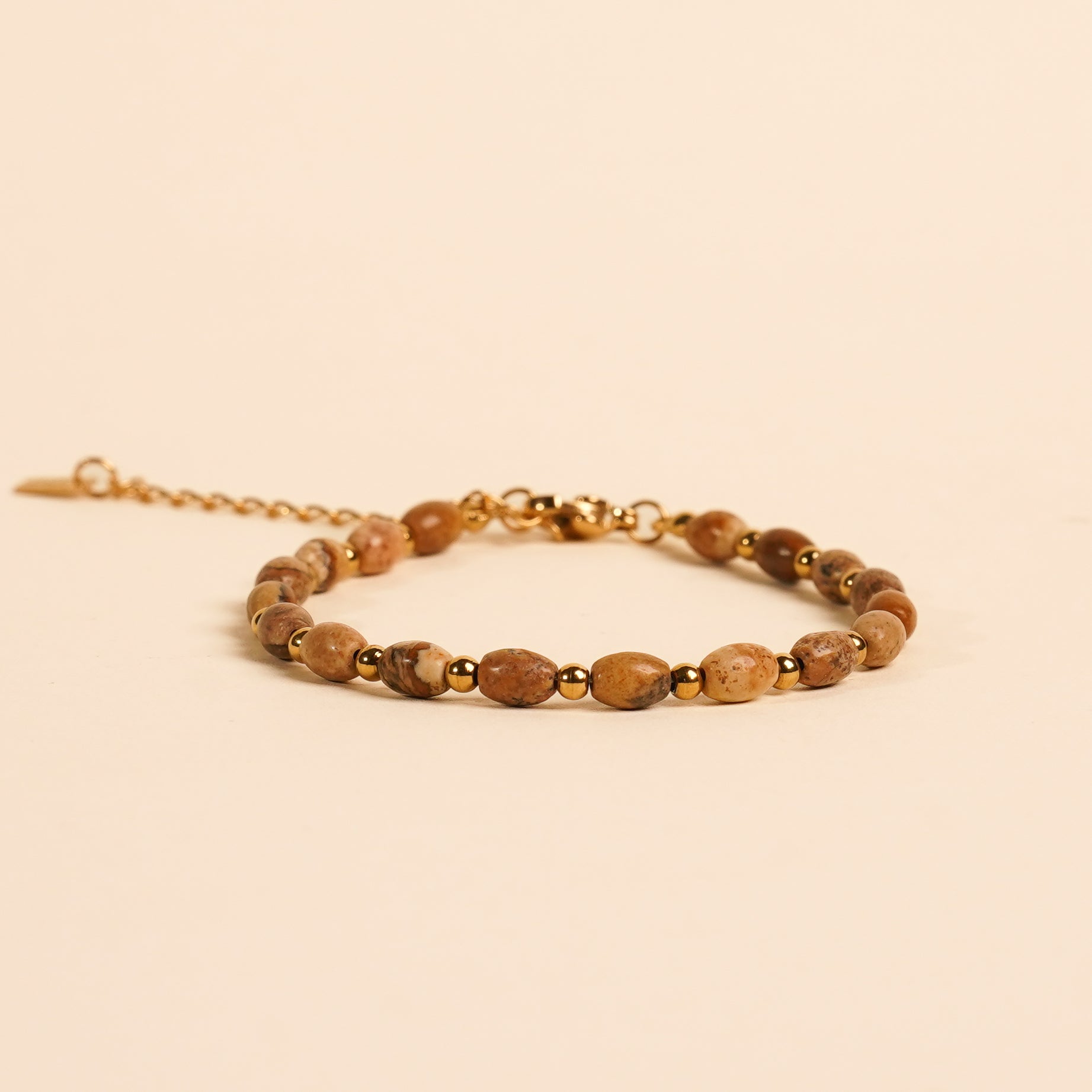 Bransoletka Organic Line na łańcuszku | Jaspis | Ochrona | Giftness