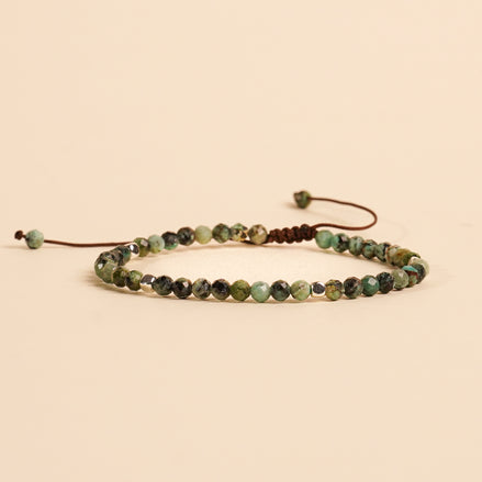 Bransoletka Slim Line | Turkus afrykański| Odwaga | Giftness