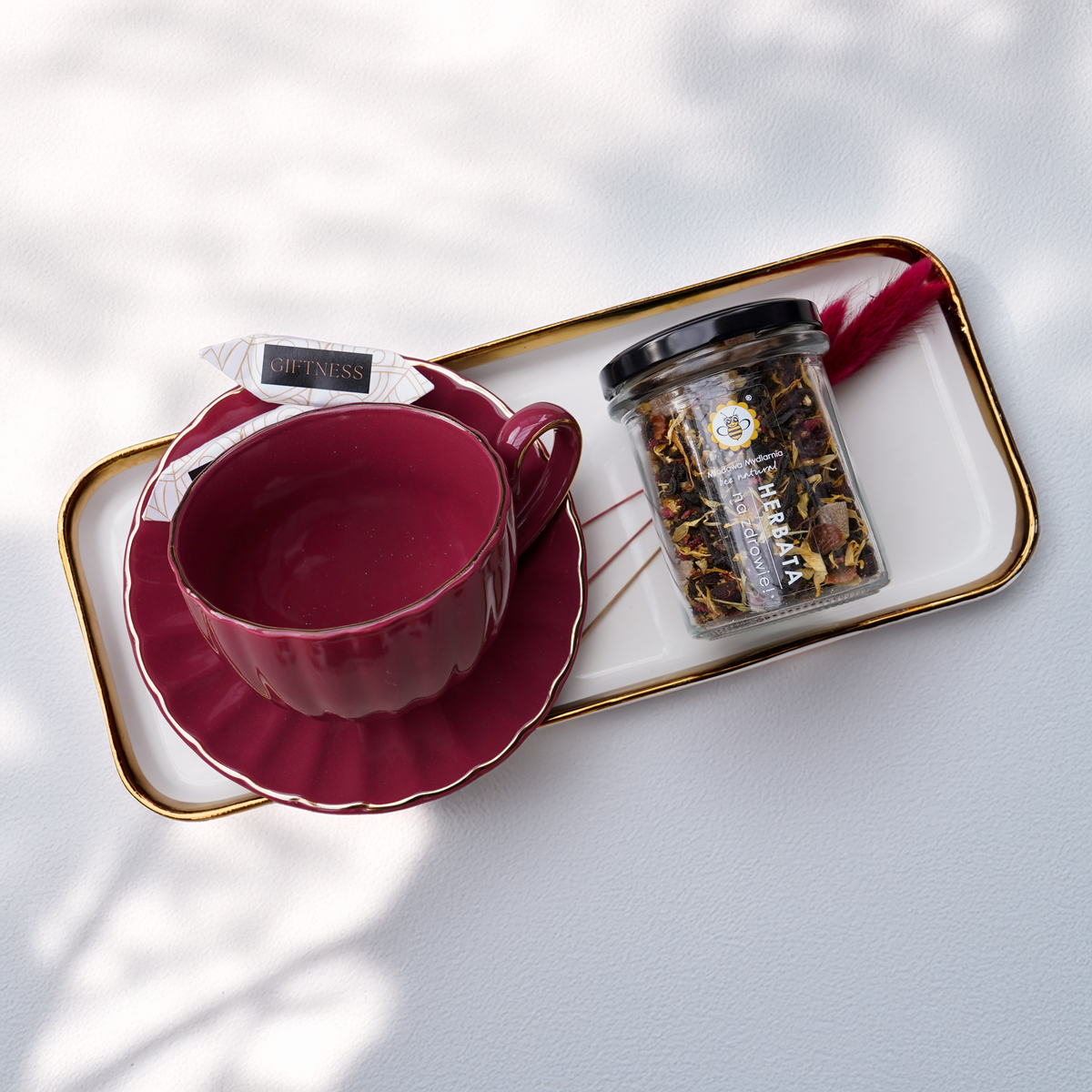 Burgundy Tea Box
