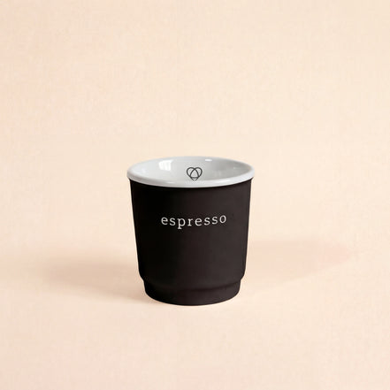 Czarna filiżanka do espresso 100 ml | Homla