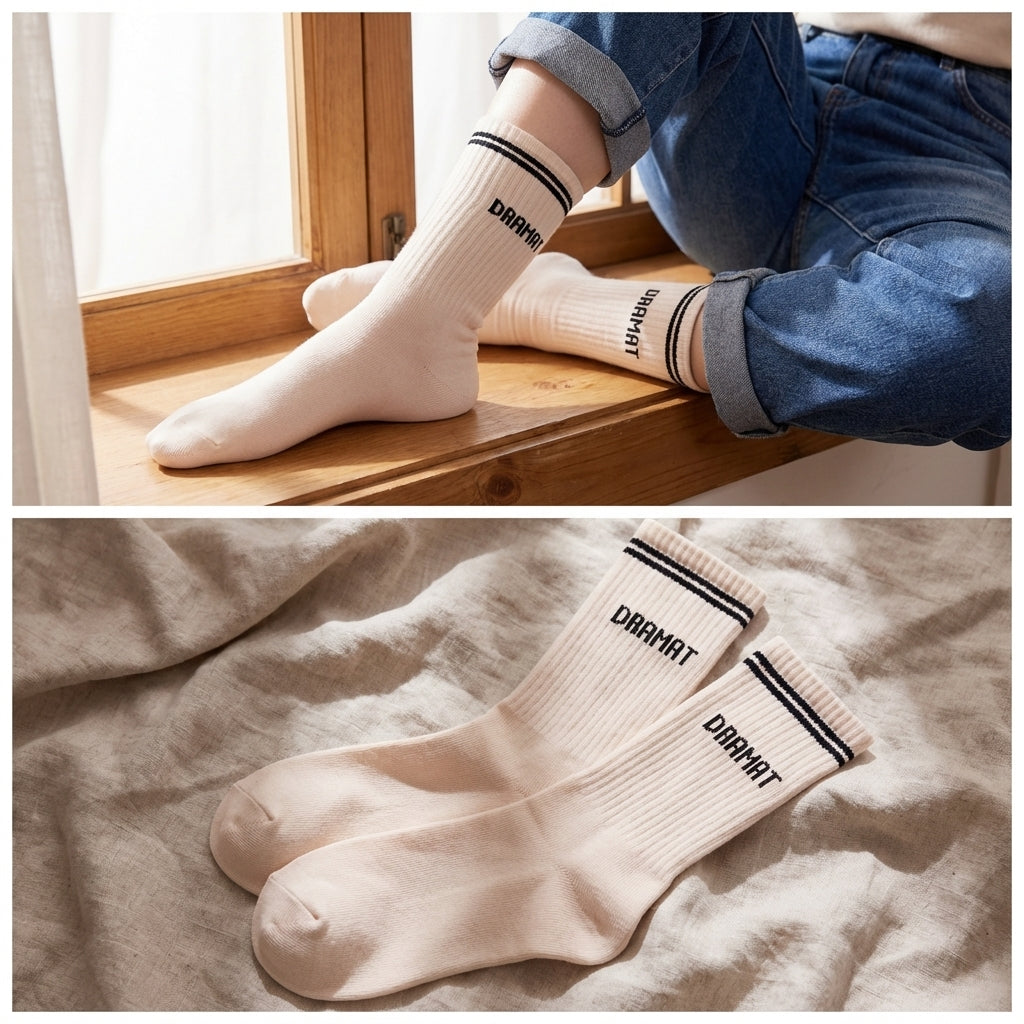 Skarpety damskie sportowe z napisami | Nadwyraz