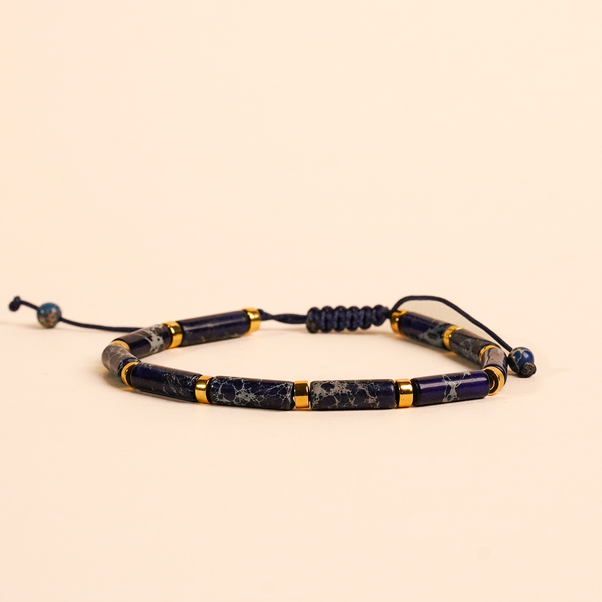 Bransoletka Column Line | Jaspis granatowy| Ochrona | Giftness