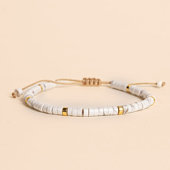 Bransoletka Heishi Line | Howlit |Spokój | Giftness