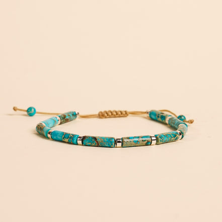 Bransoletka  Column Line | Jaspis turkusowy | Ochrona | Giftness