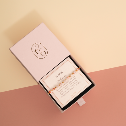 Bransoletka Organic Line | Jaspis różowy | Ochrona | Giftness