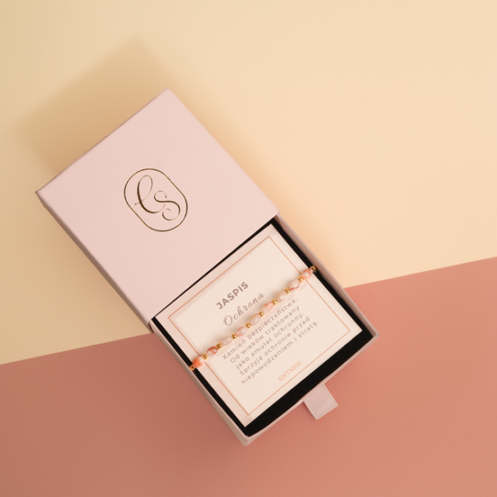 Bransoletka Organic Line | Jaspis różowy | Ochrona | Giftness