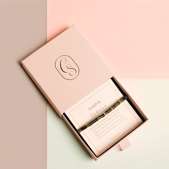 Bransoletka Heishi Line | Jaspis zielony |Ochrona |Giftness