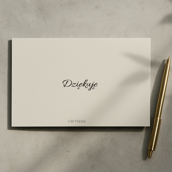 Kartka - Dziękuję