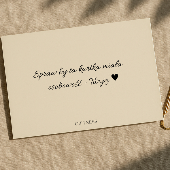 Kartka - personalizowana treść