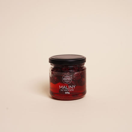 Maliny w miodzie 220g | Krupiec