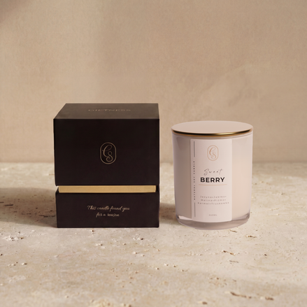 Świeca sojowa biała 240 ml | Giftness