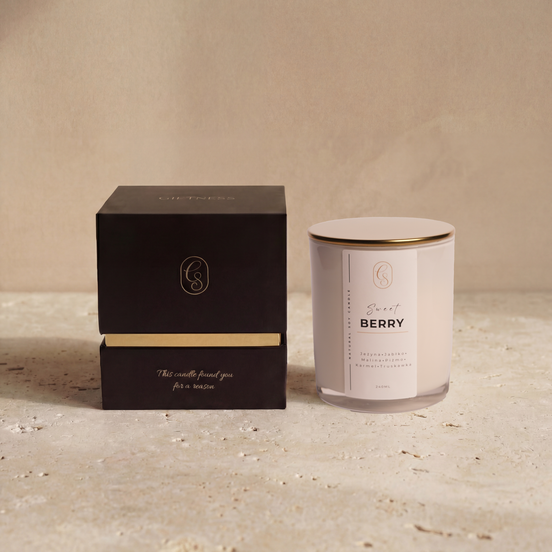 Świeca sojowa biała 240 ml | Giftness