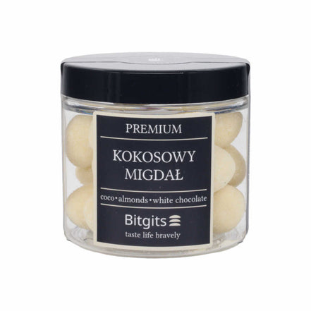 Premium migdały w białej czekoladzie | Bitgits