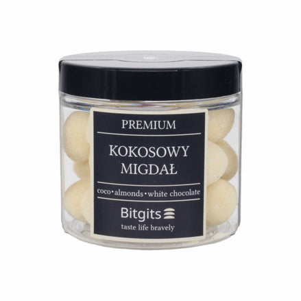 Premium migdały w białej czekoladzie | Bitgits