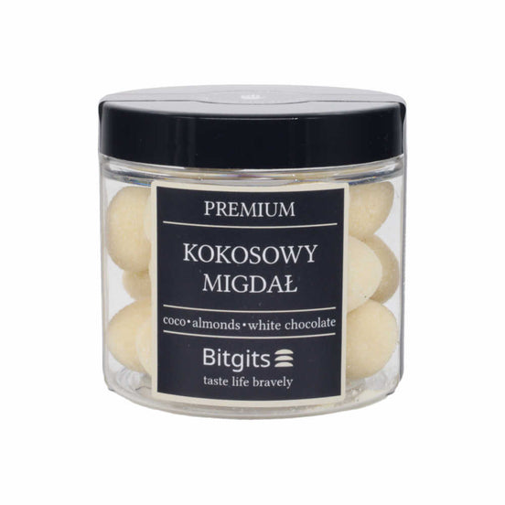 Premium migdały w białej czekoladzie | Bitgits