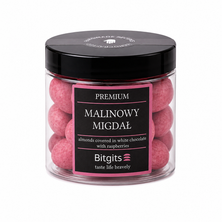 Premium migdały w białej czekoladzie | Bitgits