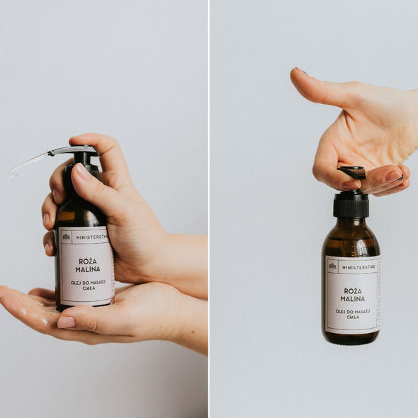 Olejek do masażu Róża-Malina | Ministerstwo Dobrego Mydła