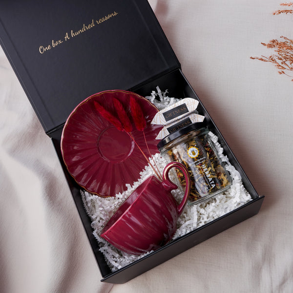 Burgundy Tea Box