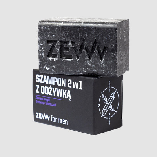 Szampon 2w1 z odżywką z węglem drzewnym | ZEW for Men
